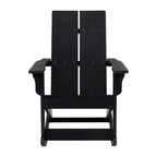 Modern 2-Slat Adirondack Poly Resin Rocking Chair for Indoor/Outdoor Use
