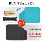 8-Piece Aluminum Sectional Set White Frame with Cushions 2 Corners 4 Armless 2 Tables