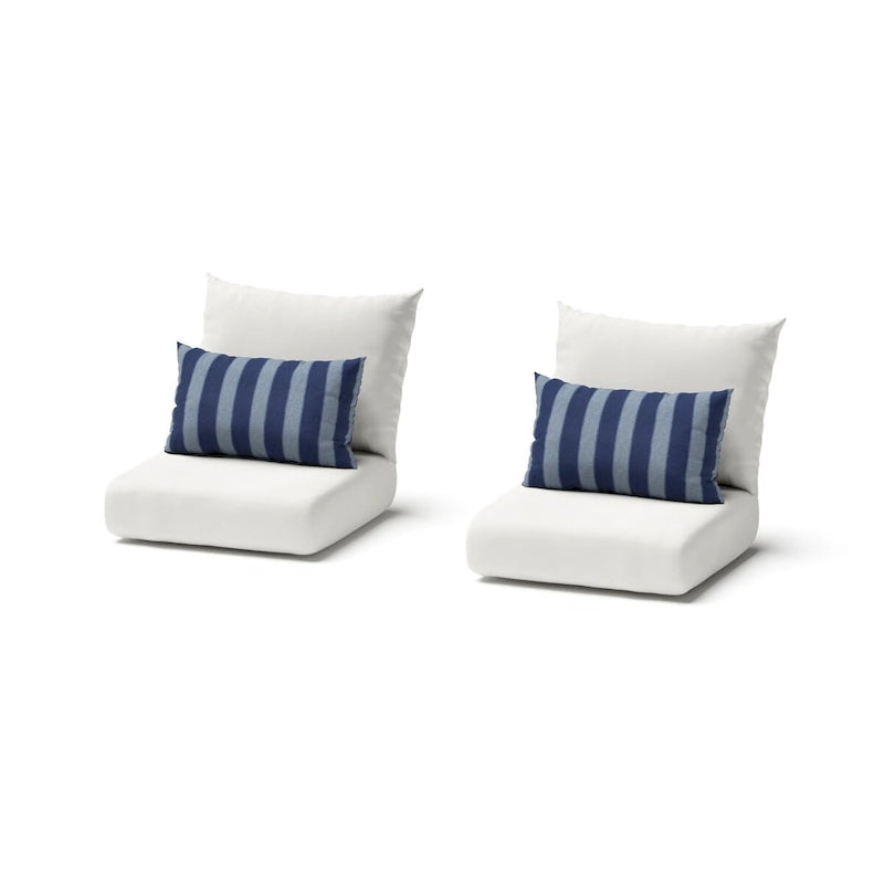 3-Piece Wicker Club Chair Set Espresso with Sunbrella Cushions 2 Chairs 1 Table