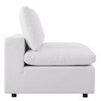 5-Piece Aluminum Sectional Sofa Set with Cushions 2 Armless 3 Corner Chairs