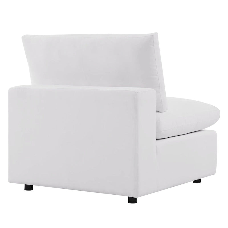 5-Piece Aluminum Sectional Sofa Set with Cushions 2 Armless 3 Corner Chairs