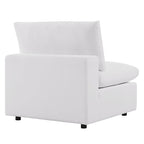 5-Piece Aluminum Sectional Sofa Set with Cushions 2 Armless 3 Corner Chairs