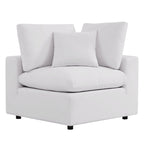 5-Piece Aluminum Sectional Sofa Set with Cushions 2 Armless 3 Corner Chairs