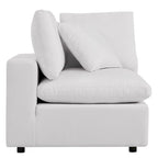 5-Piece Aluminum Sectional Sofa Set with Cushions 2 Armless 3 Corner Chairs