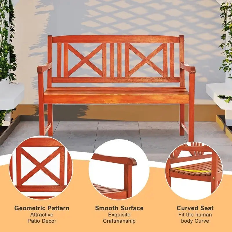 47 in Acacia Wood Bench