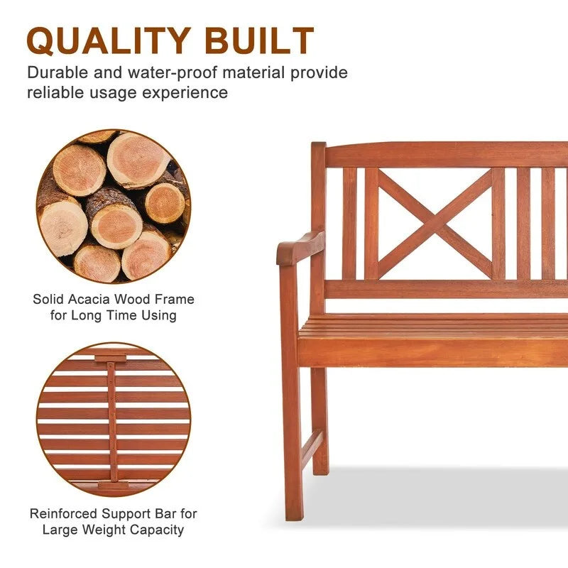 47 in Acacia Wood Bench