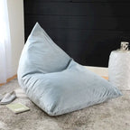 Velvet Bean Lounger Indoor Polystyrene Bead Fill UV and Mold Resistant