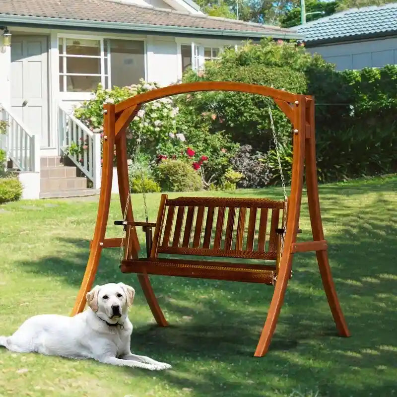 Single Wooden Swing Chair