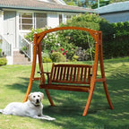 Single Wooden Swing Chair