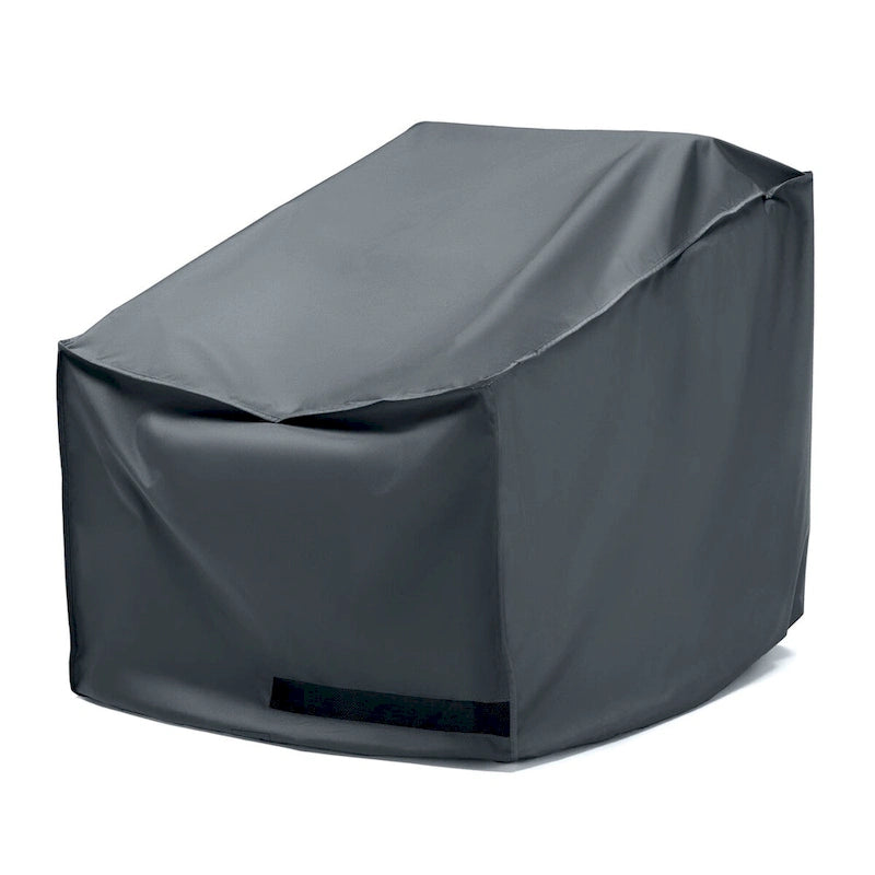 5-Piece Polyester Patio Furniture Cover Set Grey 4 Chairs 1 Fire Table
