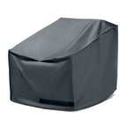 5-Piece Polyester Patio Furniture Cover Set Grey 4 Chairs 1 Fire Table
