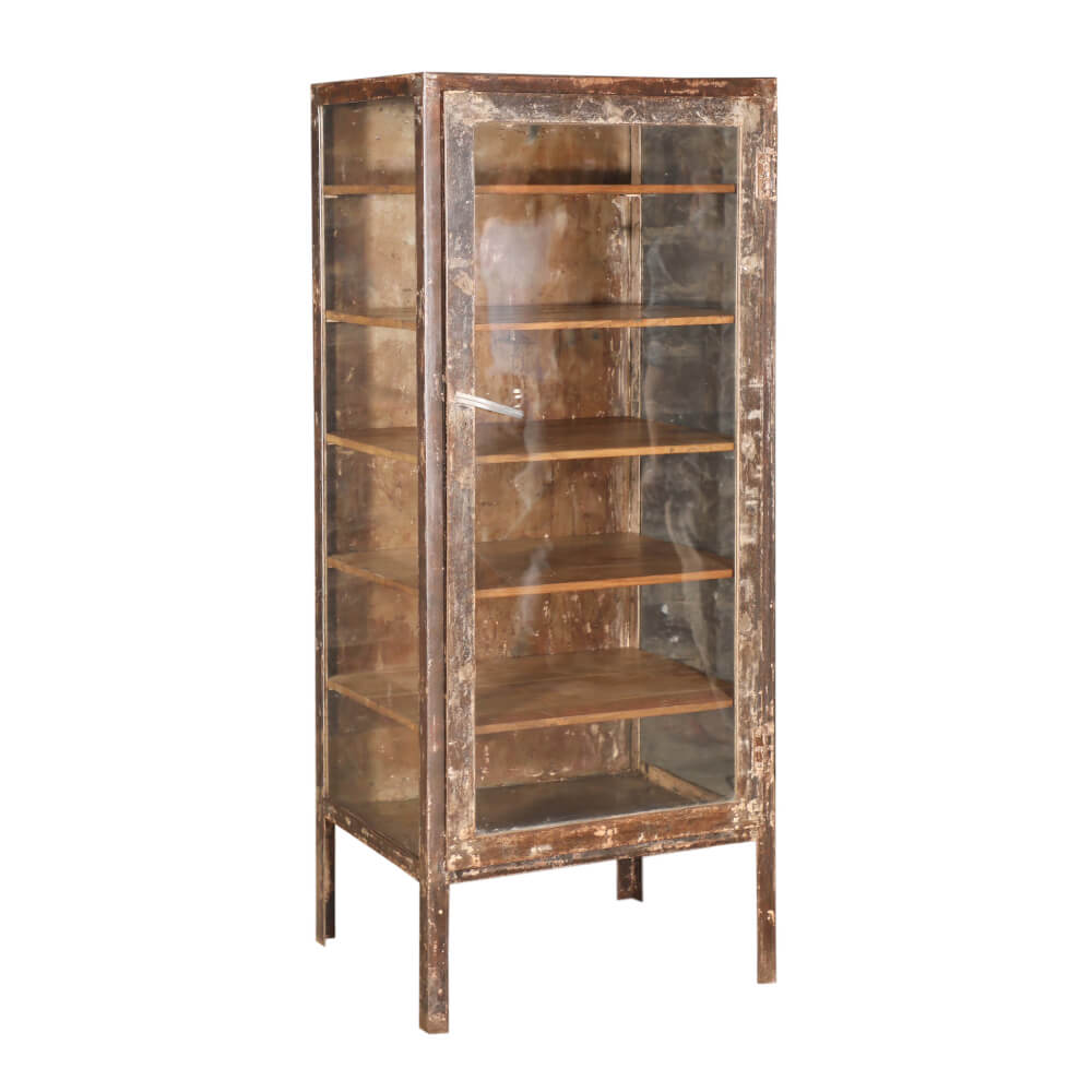 Iron Cabinet with Glass