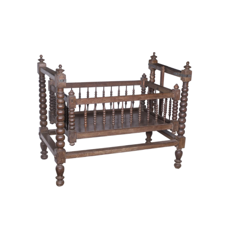 Artisan Crafted Teak Crib