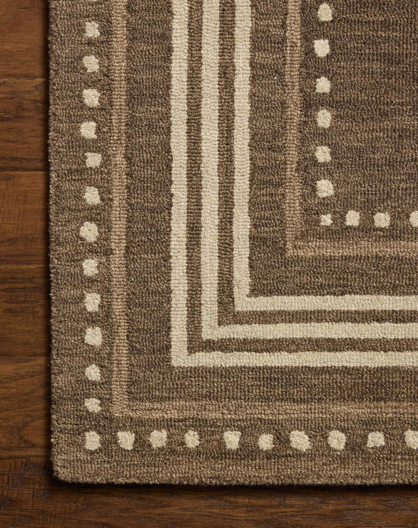Chris Loves Julia X Loloi Alfie Rug in Bark/Natural
