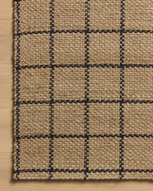 Chris Loves Julia X Loloi Fletcher Rug in Natural/Black