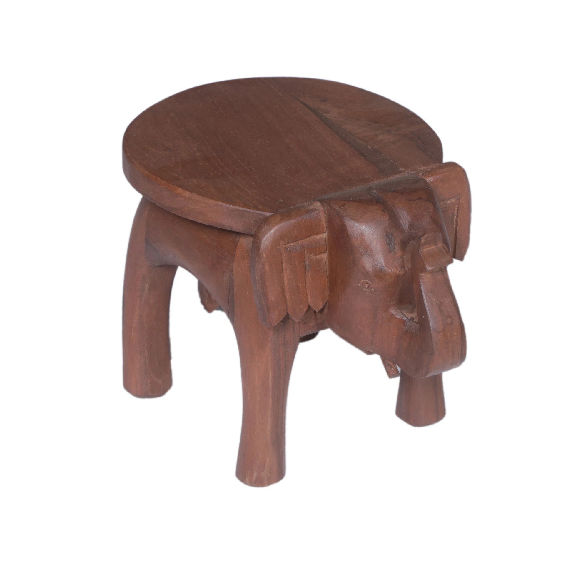 Handmade Teak Elephant Stand