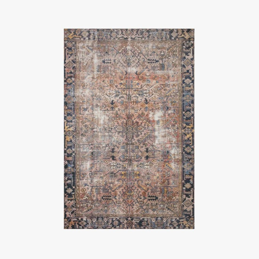 Chris Loves Julia X Loloi Jules Rug in Terracotta/Multi