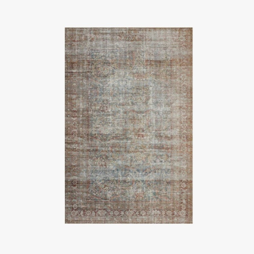 Chris Loves Julia x Loloi Jules Rug in Lagoon/Brick