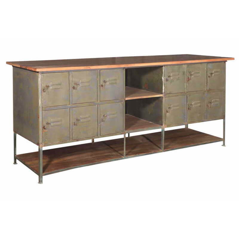 Large Reclaimed Locker Cabinet