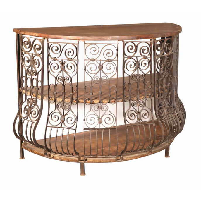 Curved Balcony Console Table