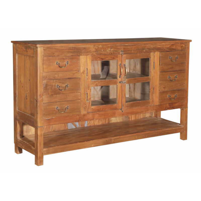 Salvaged Teak Wood Cabinet