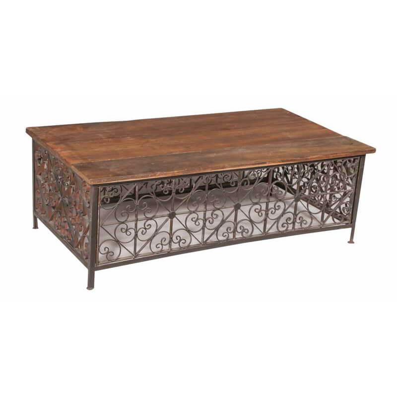 Reclaimed Balcony Rail Coffee Table
