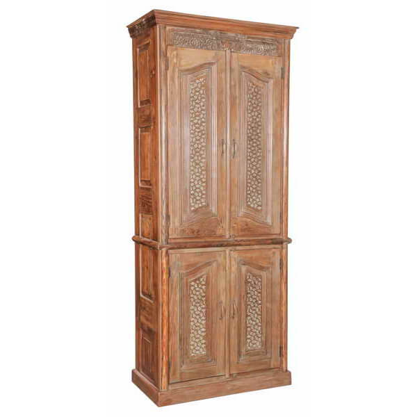 Hand Carved Wooden Cabinet
