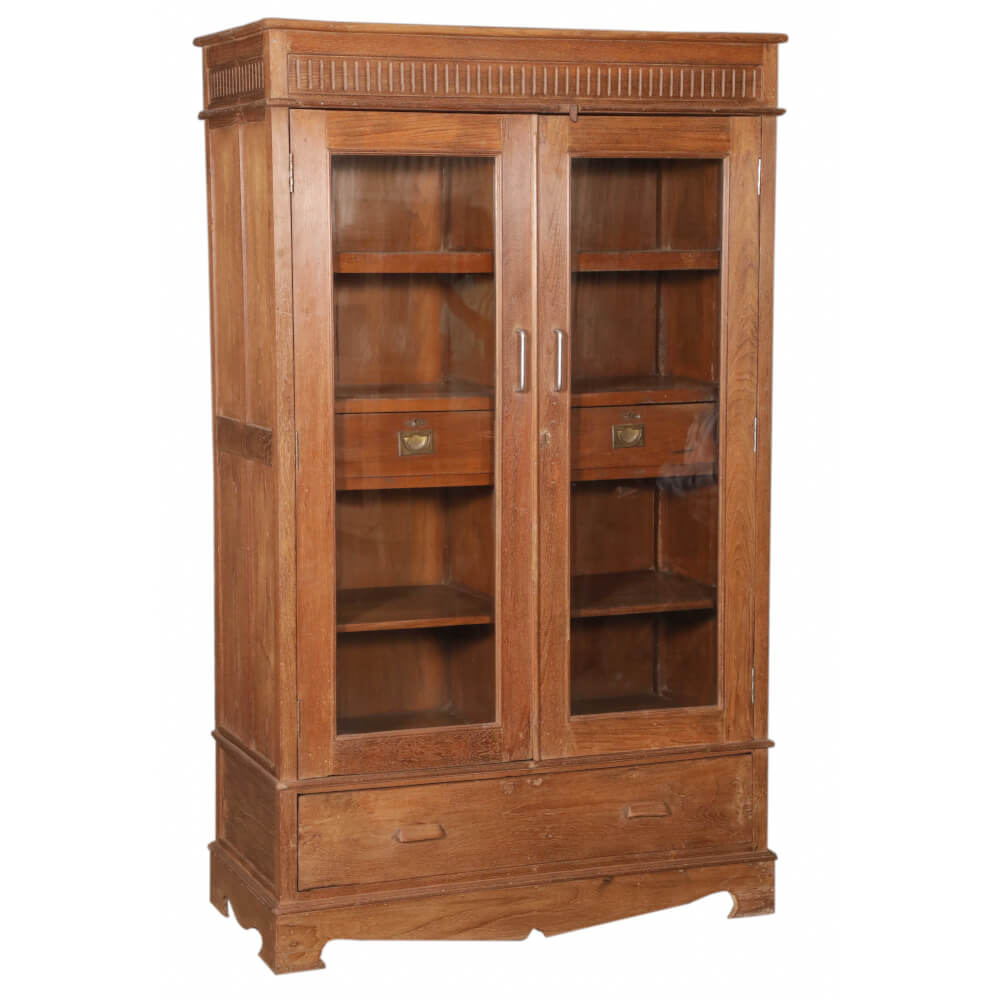 Artisan 2 Door Cabinet with Glass and Drawers