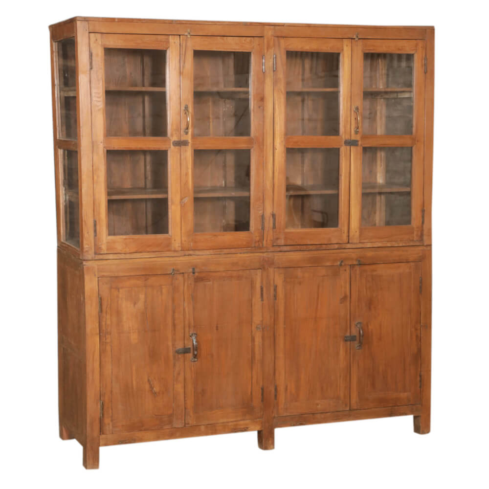 Artisan Teak Hutch with Glass