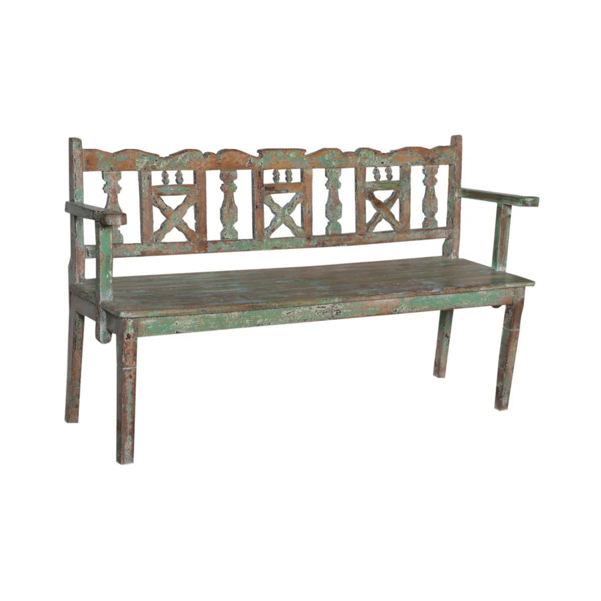 Artisan Crafted Teak Bench