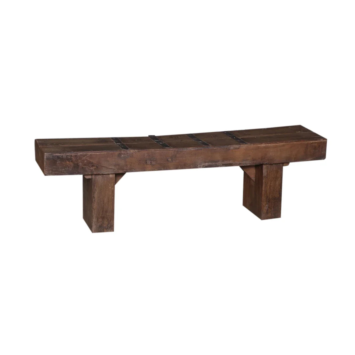 Artisan Crafted Wooden Bench