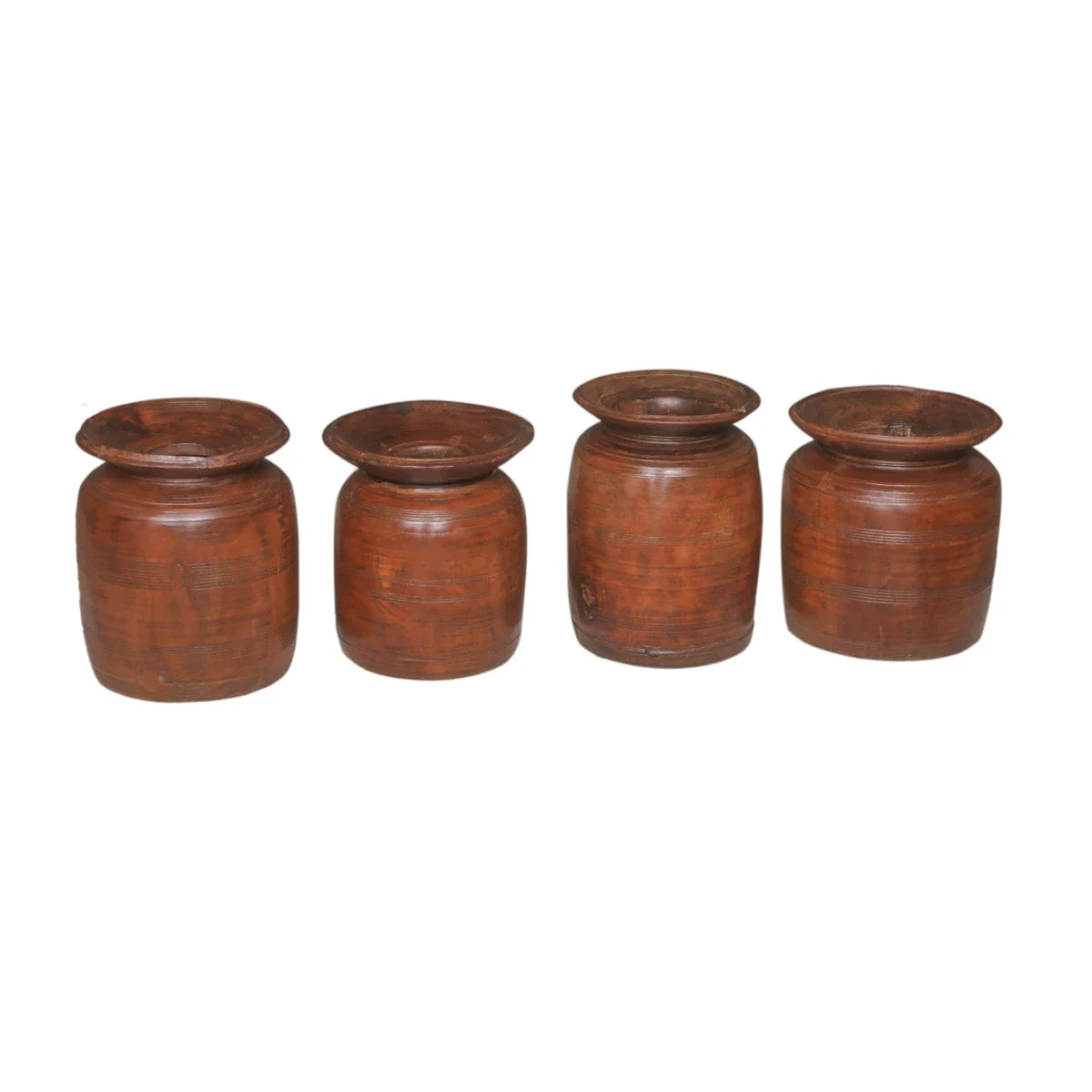 Artisan Crafted Wooden Pot