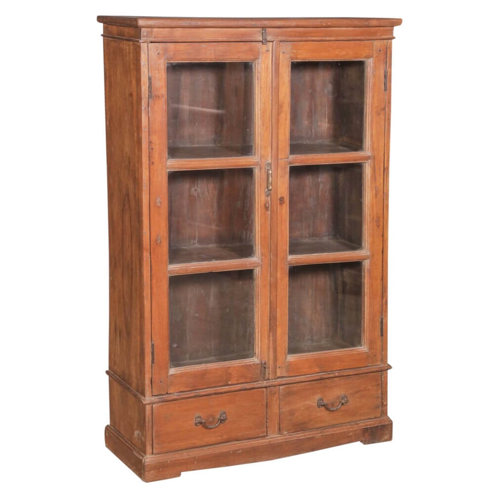 Teak Cabinet with Glass