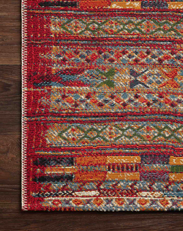 Mika Rug in Red/Multi