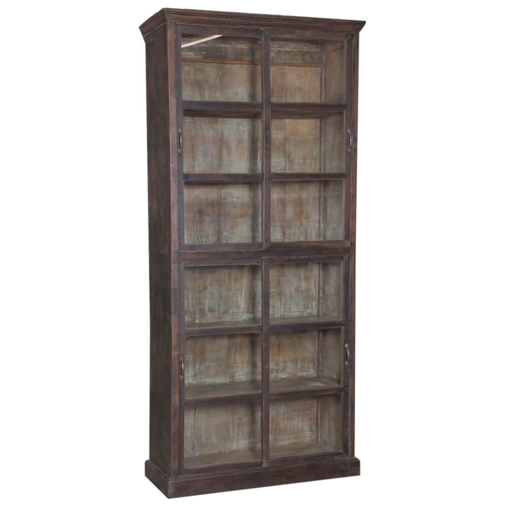 Teak Wood Cabinet with Glass