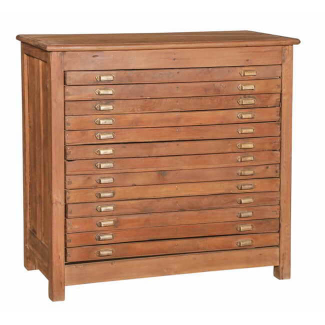 Teak Chest with Drawers