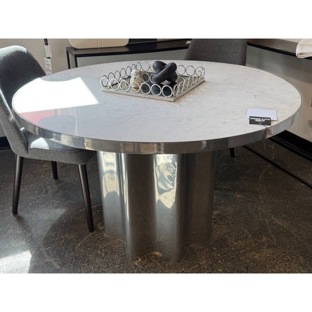 Marble and Chrome Table