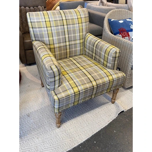 Plaid Accent Chair