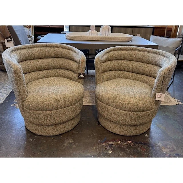 Swivel Chair in Muted Green